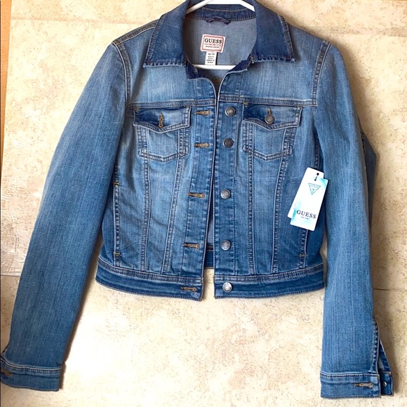 GUESS DENIM TRUCKER JACKET Size "XS" BRAND NEW - NWT - Picture 2 of 11